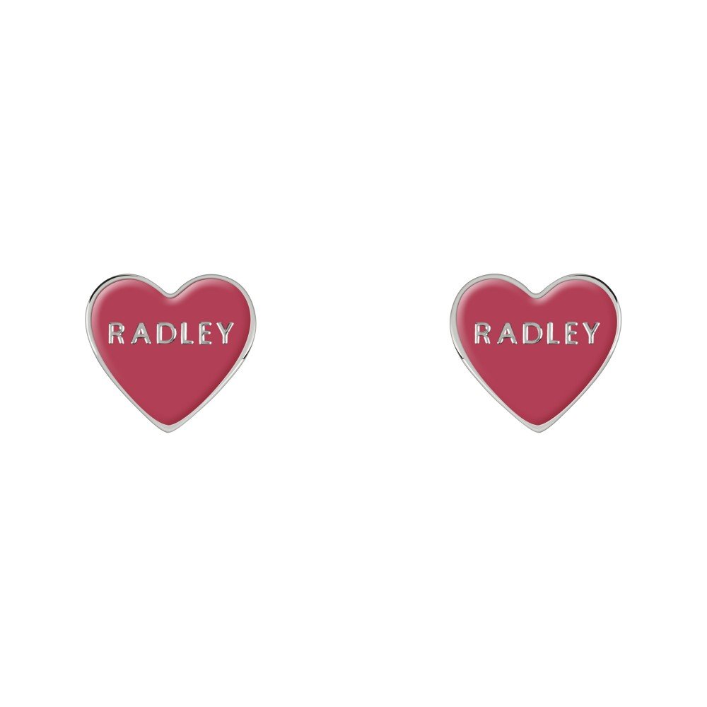 Radley London RYJ1229S Σκουλαρίκια Love Letters από Επιπλατινωμένο Ασήμι - Κοσμηματοπωλείο Goldy