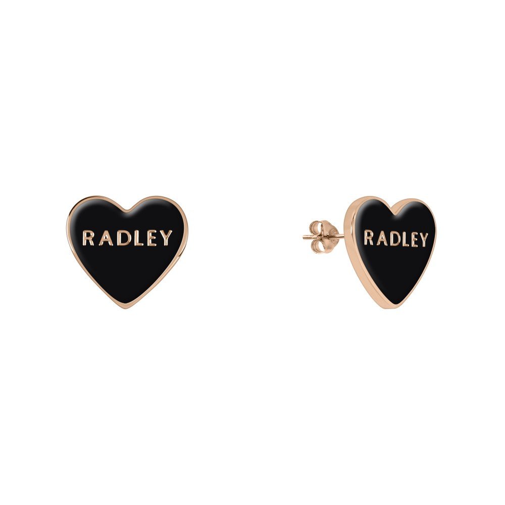 Radley London RYJ1230S Σκουλαρίκια Love Letters από Ροζ Επιχρυσωμένο Ασήμι - Κοσμηματοπωλείο Goldy