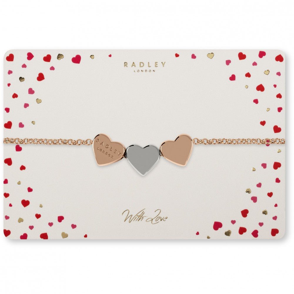 Radley London RYJ3096S Βραχιόλι Love Letters από Ροζ Επιχρυσωμένο Ατσάλι - Κοσμηματοπωλείο Goldy