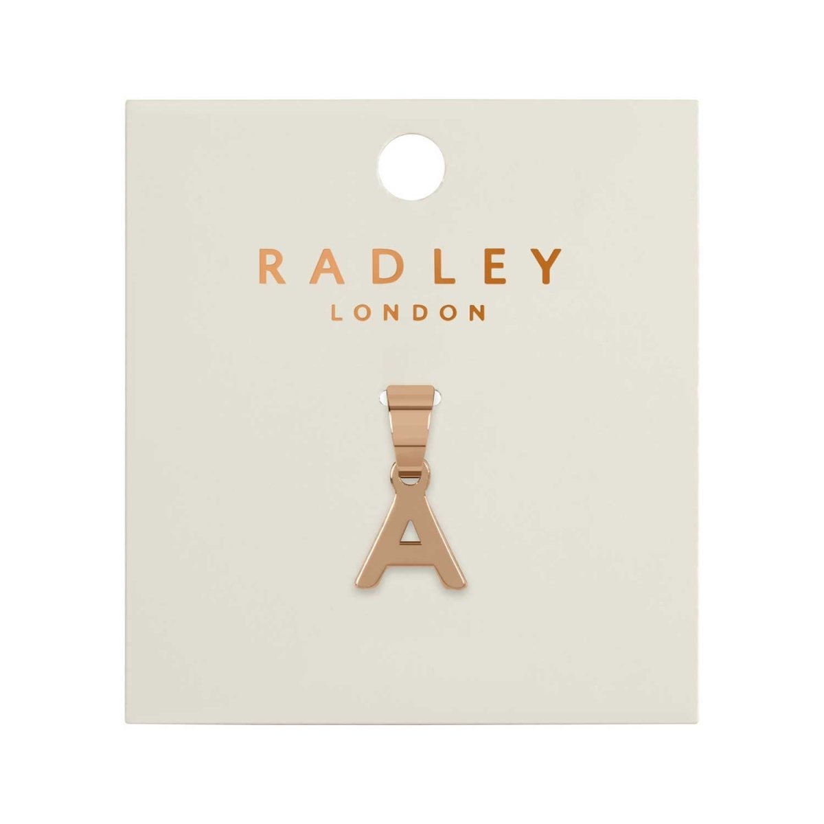 Radley London RYJ6030S Μονόγραμμα Α από Ροζ Επιχρυσωμένο Ατσάλι - Κοσμηματοπωλείο Goldy