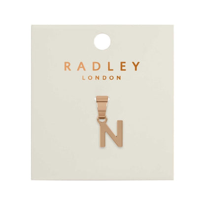 Radley London RYJ6040S Μονόγραμμα N από Ροζ Επιχρυσωμένο Ατσάλι - Κοσμηματοπωλείο Goldy