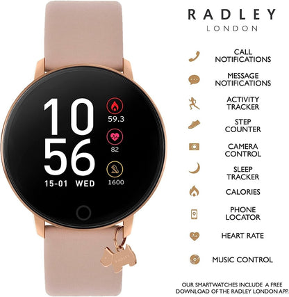 Radley London RYS05-2100-INT Series 5 Smartwatch Nude Leather Strap - Κοσμηματοπωλείο Goldy