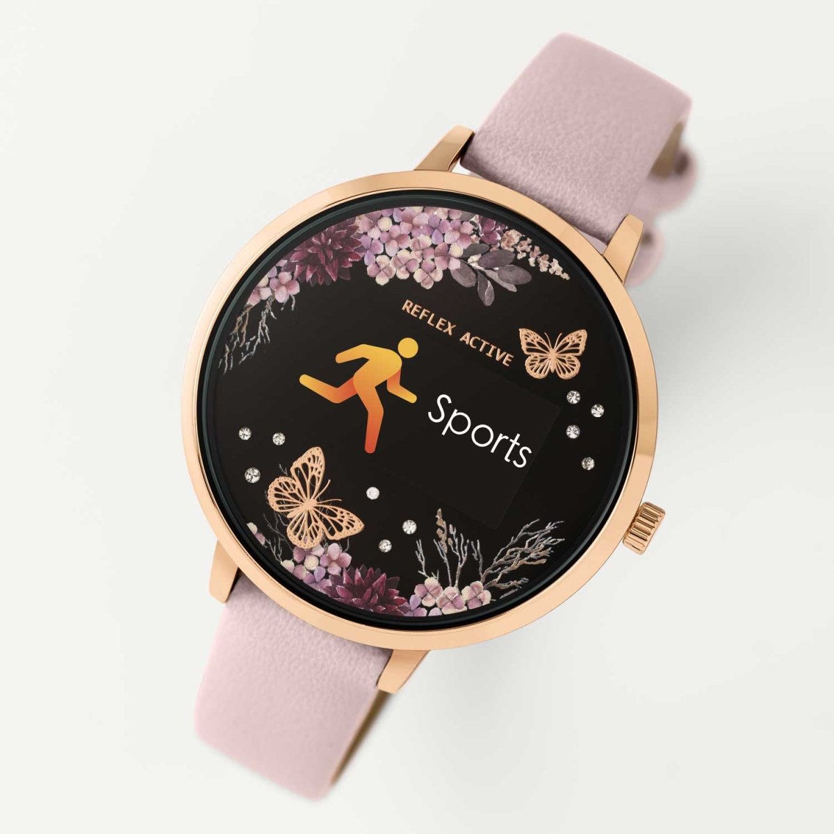 Reflex Active RA03-2014 Smartwatch Pink Leather Strap - Κοσμηματοπωλείο Goldy