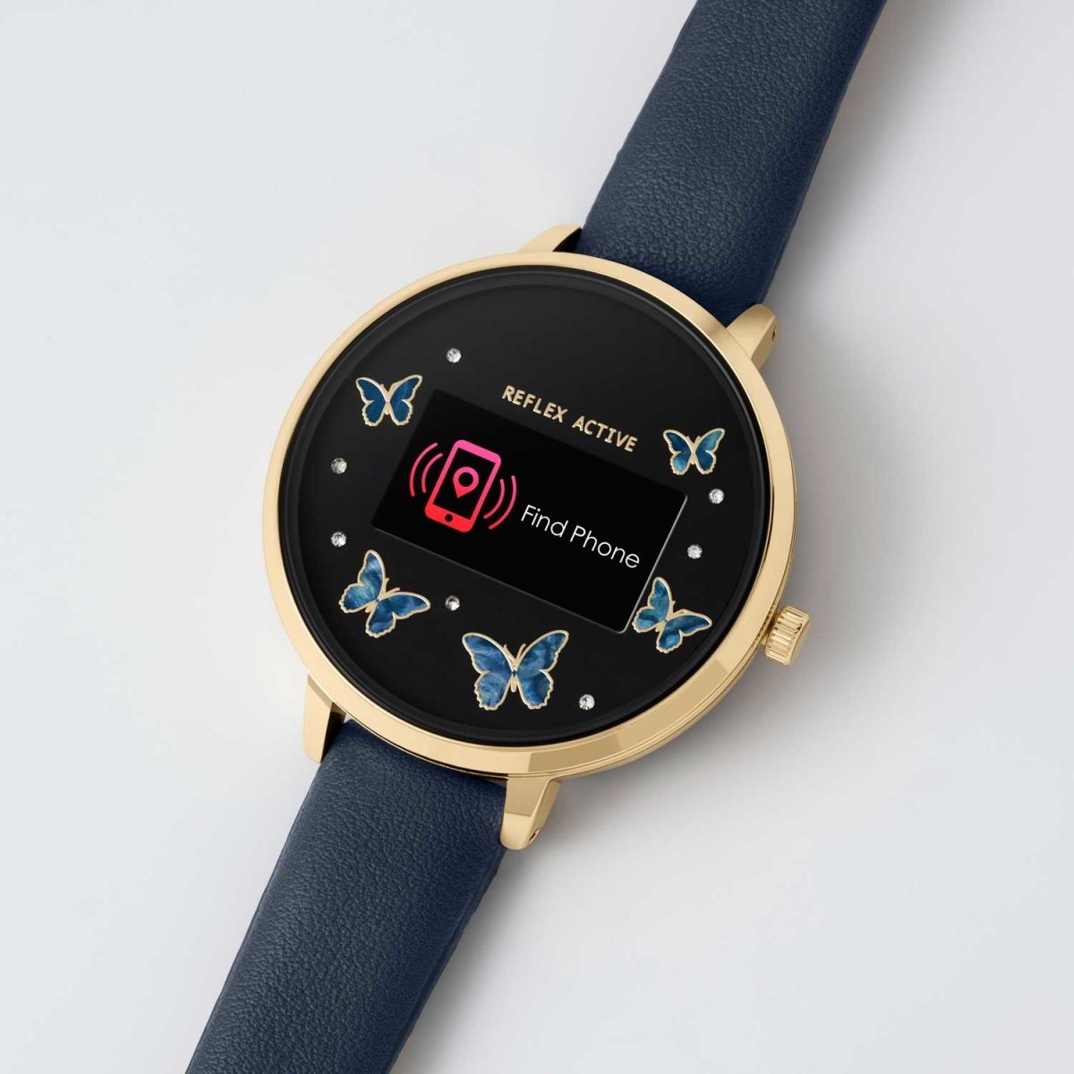 Reflex Active RA03-2124 Smartwatch Blue Leather Strap - Κοσμηματοπωλείο Goldy