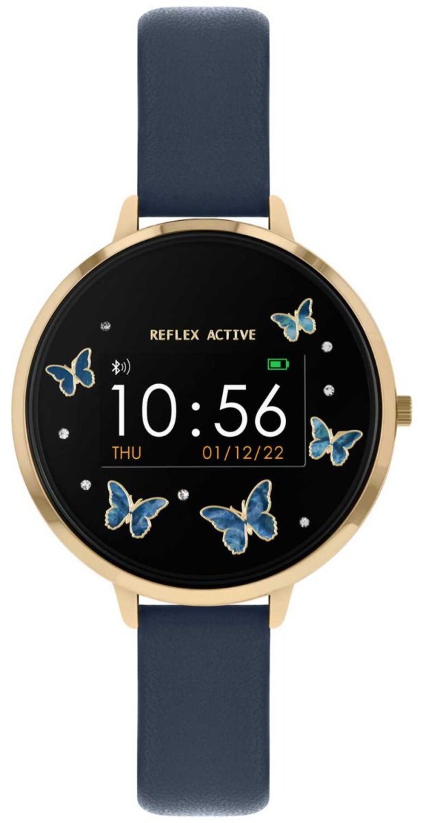 Reflex Active RA03-2124 Smartwatch Blue Leather Strap - Κοσμηματοπωλείο Goldy