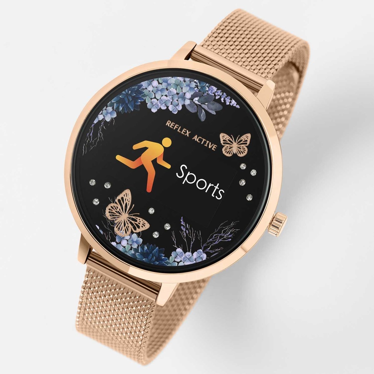 Reflex Active RA03-4036 Smartwatch Rose Gold Stainless Steel Bracelet - Κοσμηματοπωλείο Goldy