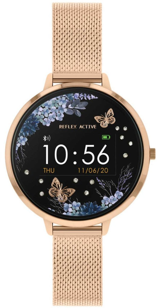 Reflex Active RA03-4036 Smartwatch Rose Gold Stainless Steel Bracelet - Κοσμηματοπωλείο Goldy