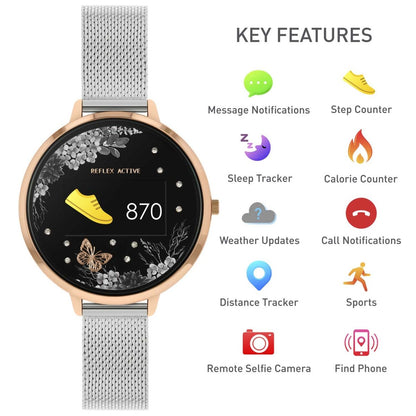 Reflex Active RA03-4041 Smartwatch Silver Stainless Steel Bracelet - Κοσμηματοπωλείο Goldy