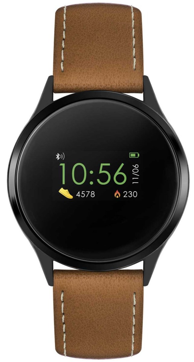 Reflex Active RA04-1000 Smartwatch Brown Leather Strap - Κοσμηματοπωλείο Goldy