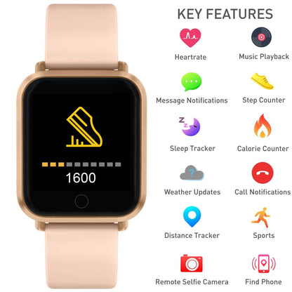 Reflex Active RA06-2082 Smartwatch Beige Silicon Strap - Κοσμηματοπωλείο Goldy