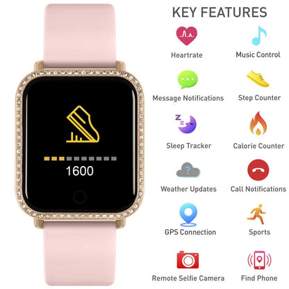 Reflex Active RA06-2098 Smartwatch Pink Silicon Strap - Κοσμηματοπωλείο Goldy