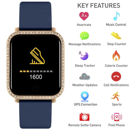 Reflex Active RA06-2102 Smartwatch Blue Silicon Strap - Κοσμηματοπωλείο Goldy