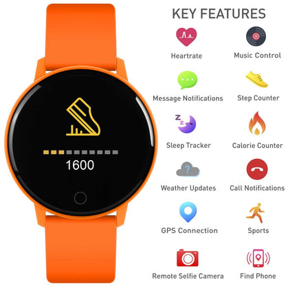 Reflex Active RA09-2116 Smartwatch Orange Silicon Strap - Κοσμηματοπωλείο Goldy