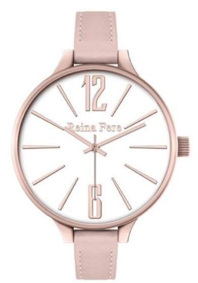 Reina Fere 0712-1 Thetis Pink Leather Strap - Κοσμηματοπωλείο Goldy