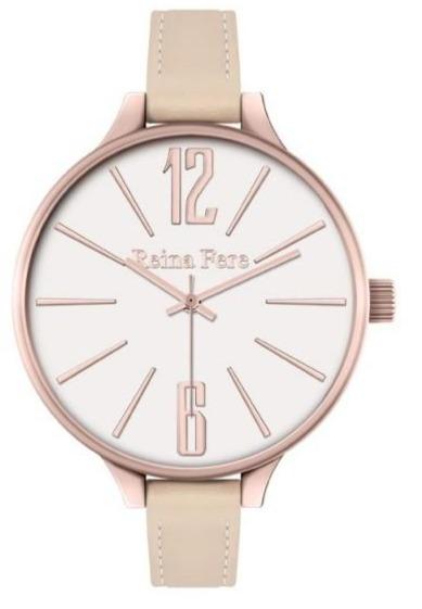 Reina Fere 0712-2 Thetis Beige Leather Strap - Κοσμηματοπωλείο Goldy