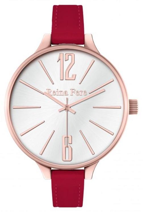 Reina Fere 0712-23 Thetis Red Leather Strap - Κοσμηματοπωλείο Goldy