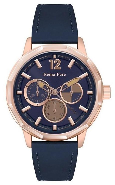 Reina Fere 8826-202 Amphitrite Blue Leather Strap - Κοσμηματοπωλείο Goldy