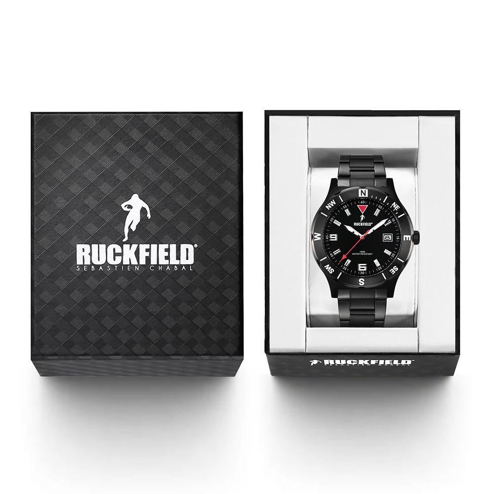 Ruckfield 685028 Black Stainless Steel Bracelet - Κοσμηματοπωλείο Goldy