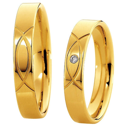 Saint Maurice Light Collection 87038-87039 Χρυσές Βέρες Γάμου - Κοσμηματοπωλείο Goldy