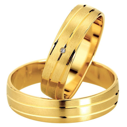 Saint Maurice Slim Collection 81500-81501 Χρυσές Βέρες Γάμου - Κοσμηματοπωλείο Goldy