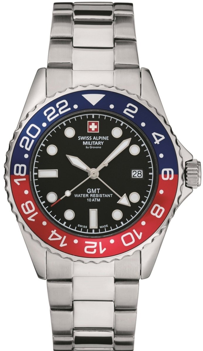 SWISS ALPINE MILITARY SAM7052.1131 Master Diver Stainless Steel Bracelet - Κοσμηματοπωλείο Goldy