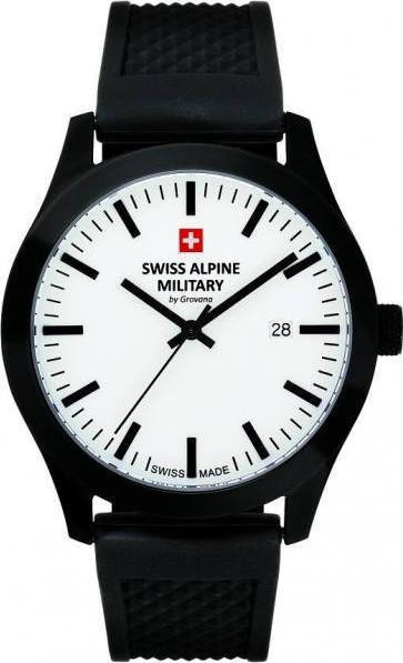 SWISS ALPINE MILITARY SAM7055.1873 Combat Basic Black Silicon Strap - Κοσμηματοπωλείο Goldy