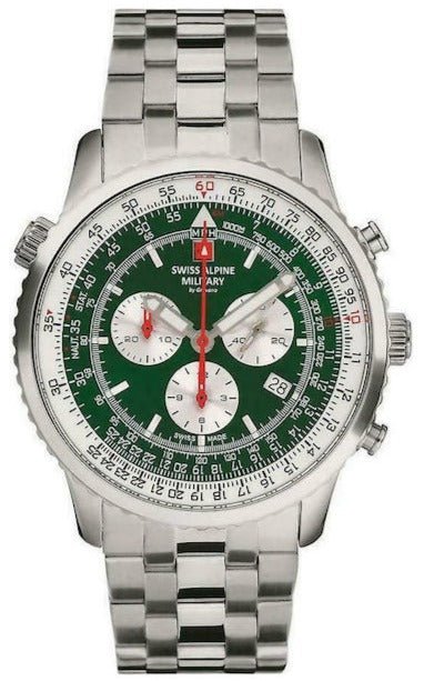 SWISS ALPINE MILITARY SAM7078.9134 Spirit Chronograph Stainless Steel Watch - Κοσμηματοπωλείο Goldy