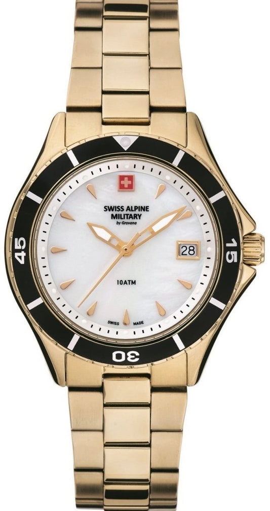 SWISS ALPINE MILITARY SAM7740.1113 Nautilus Rose Gold Stainless Steel Bracelet - Κοσμηματοπωλείο Goldy