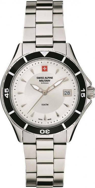 SWISS ALPINE MILITARY SAM7740.1132 Nautilus Stainless Steel Bracelet - Κοσμηματοπωλείο Goldy