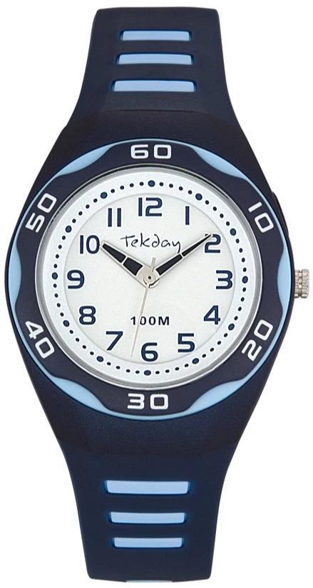 TEKDAY 653492 Mens Sport Blue Plastic Strap - Κοσμηματοπωλείο Goldy