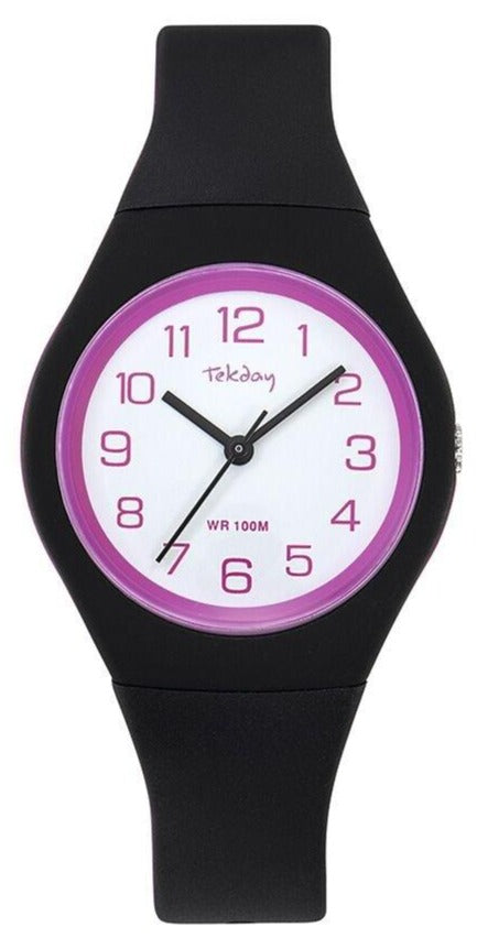 TEKDAY 654143 Black Silicone Strap - Κοσμηματοπωλείο Goldy