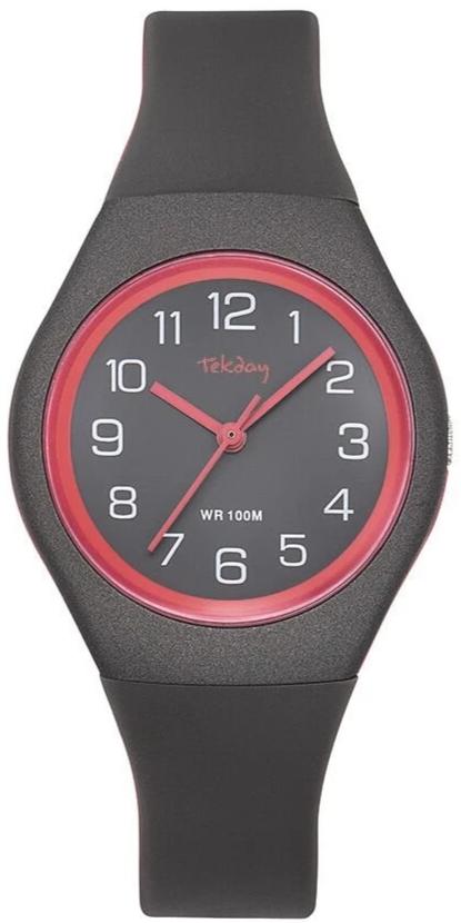 TEKDAY 654144 Grey Silicone Strap - Κοσμηματοπωλείο Goldy