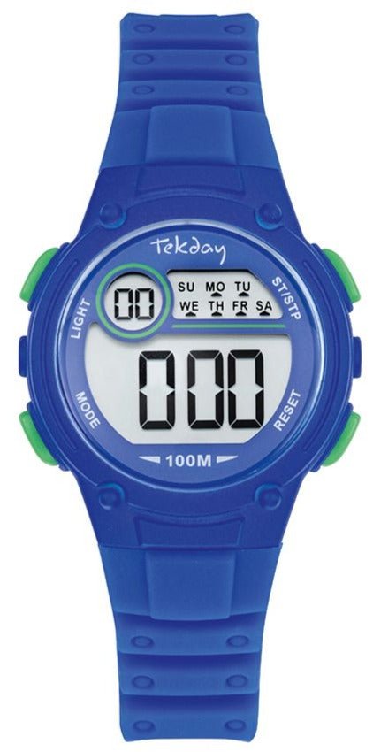 TEKDAY 654719 Digital Blue Silicone Strap - Κοσμηματοπωλείο Goldy