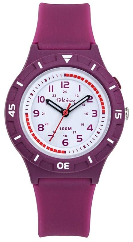 TEKDAY 654772 Purple Plastic Strap - Κοσμηματοπωλείο Goldy