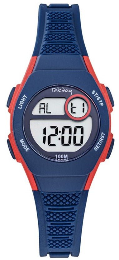 TEKDAY 654816 Digital Blue Silicone Strap - Κοσμηματοπωλείο Goldy