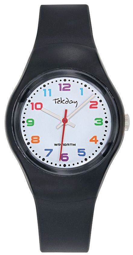 TEKDAY 654841 Black Silicone Strap - Κοσμηματοπωλείο Goldy