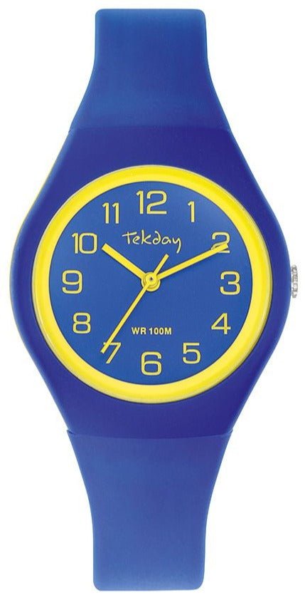 TEKDAY 654852 Blue Silicone Strap - Κοσμηματοπωλείο Goldy