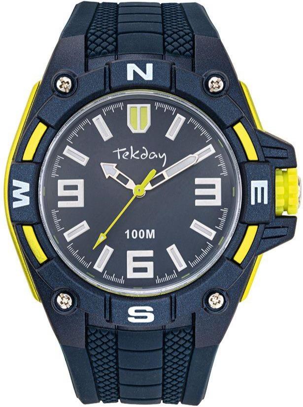 TEKDAY 655995 Gents Blue Rubber Strap - Κοσμηματοπωλείο Goldy