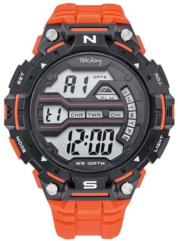 TEKDAY 656208 Digital Orange Plastic Strap - Κοσμηματοπωλείο Goldy