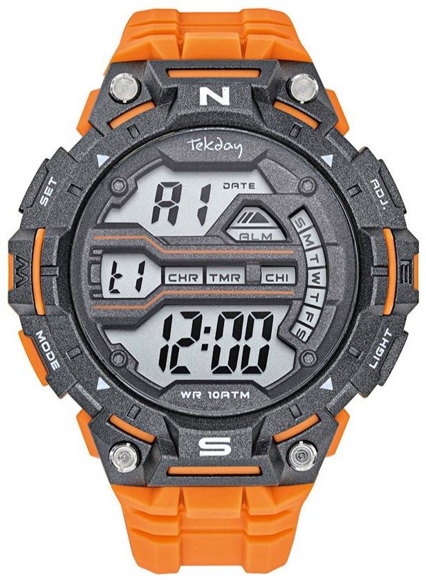 TEKDAY 656210 Digital Orange Plastic Strap - Κοσμηματοπωλείο Goldy