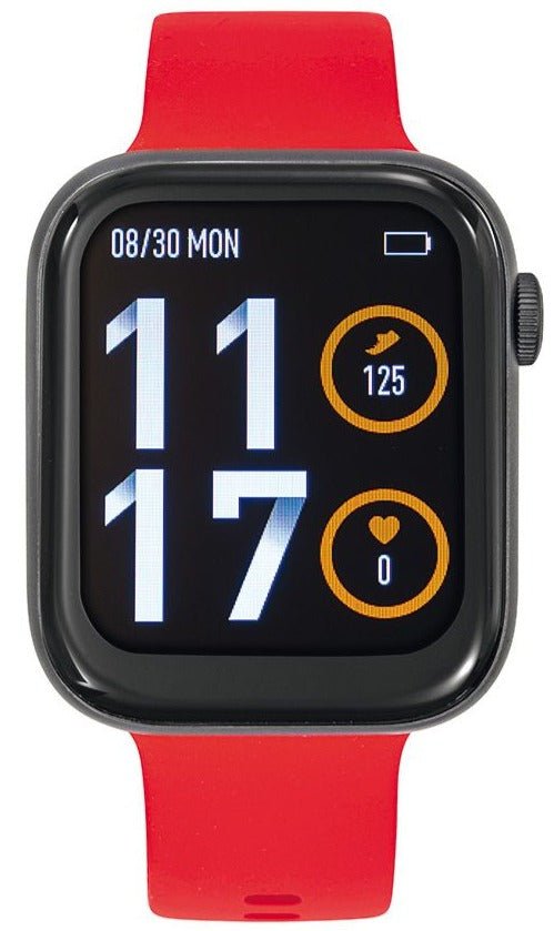 TEKDAY 656518 Smartwatch Red Silicon Strap - Κοσμηματοπωλείο Goldy