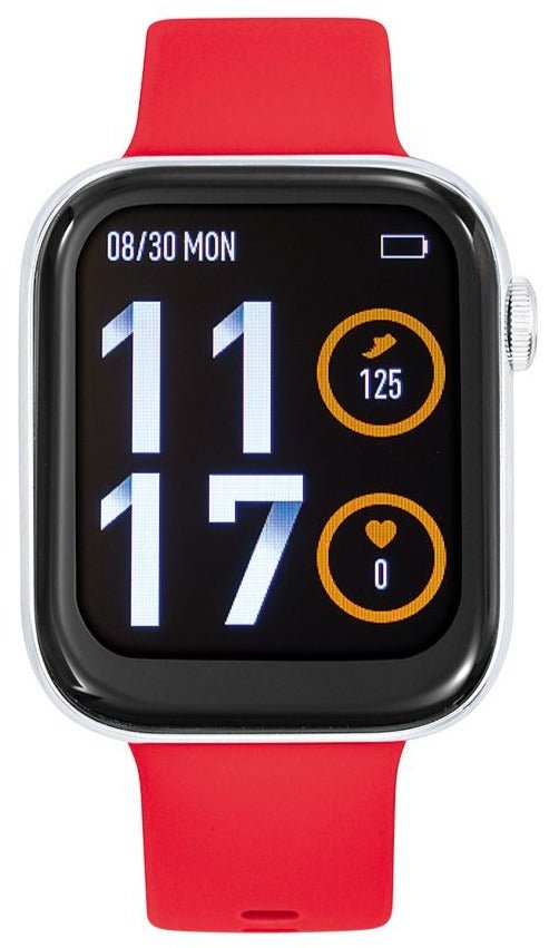 TEKDAY 656519 Smartwatch Red Silicon Strap - Κοσμηματοπωλείο Goldy