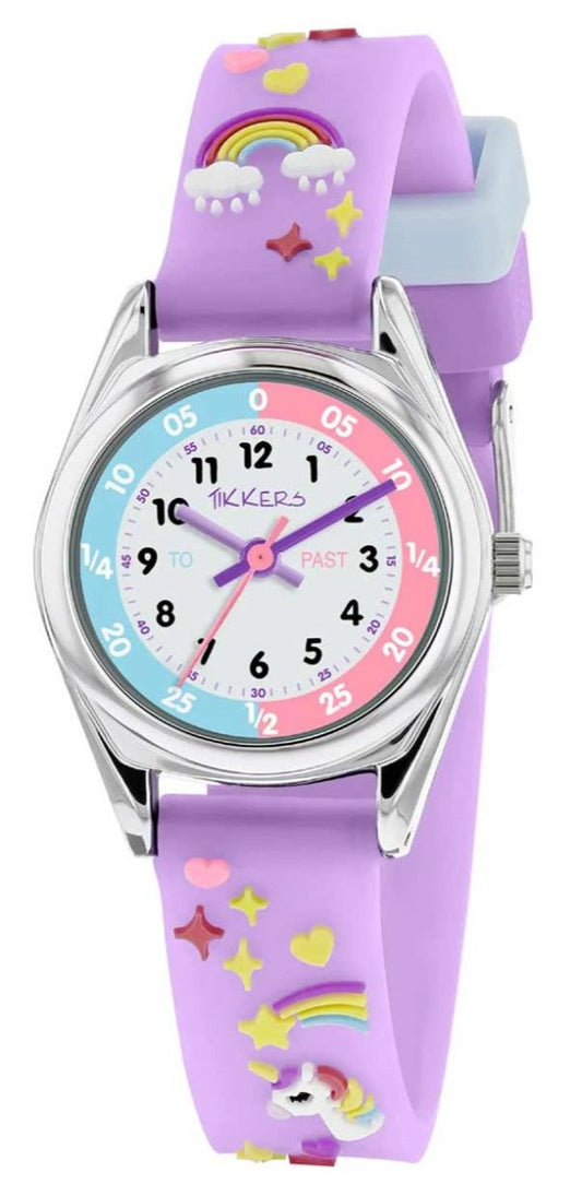 Tikkers ATK0145 Kids Magical Collection Purple Silicon Strap - Κοσμηματοπωλείο Goldy