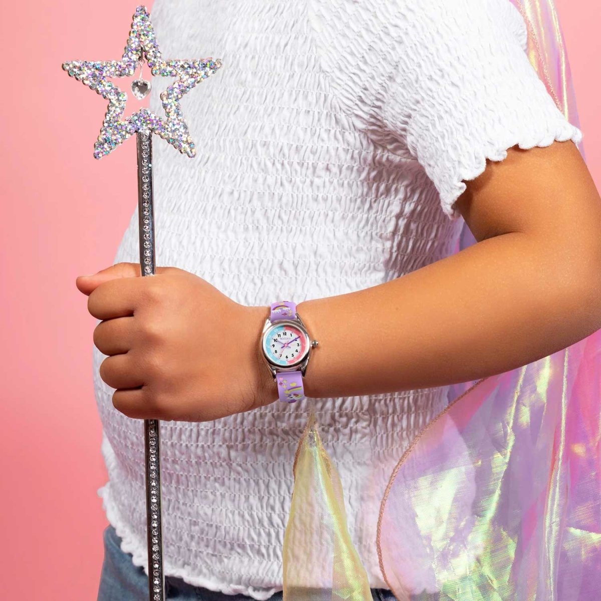 Tikkers ATK0145 Kids Magical Collection Purple Silicon Strap - Κοσμηματοπωλείο Goldy