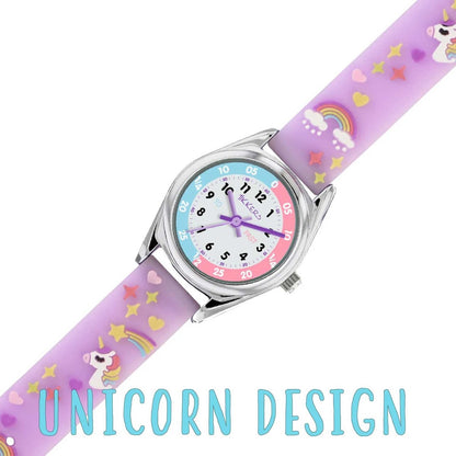 Tikkers ATK0145 Kids Magical Collection Purple Silicon Strap - Κοσμηματοπωλείο Goldy