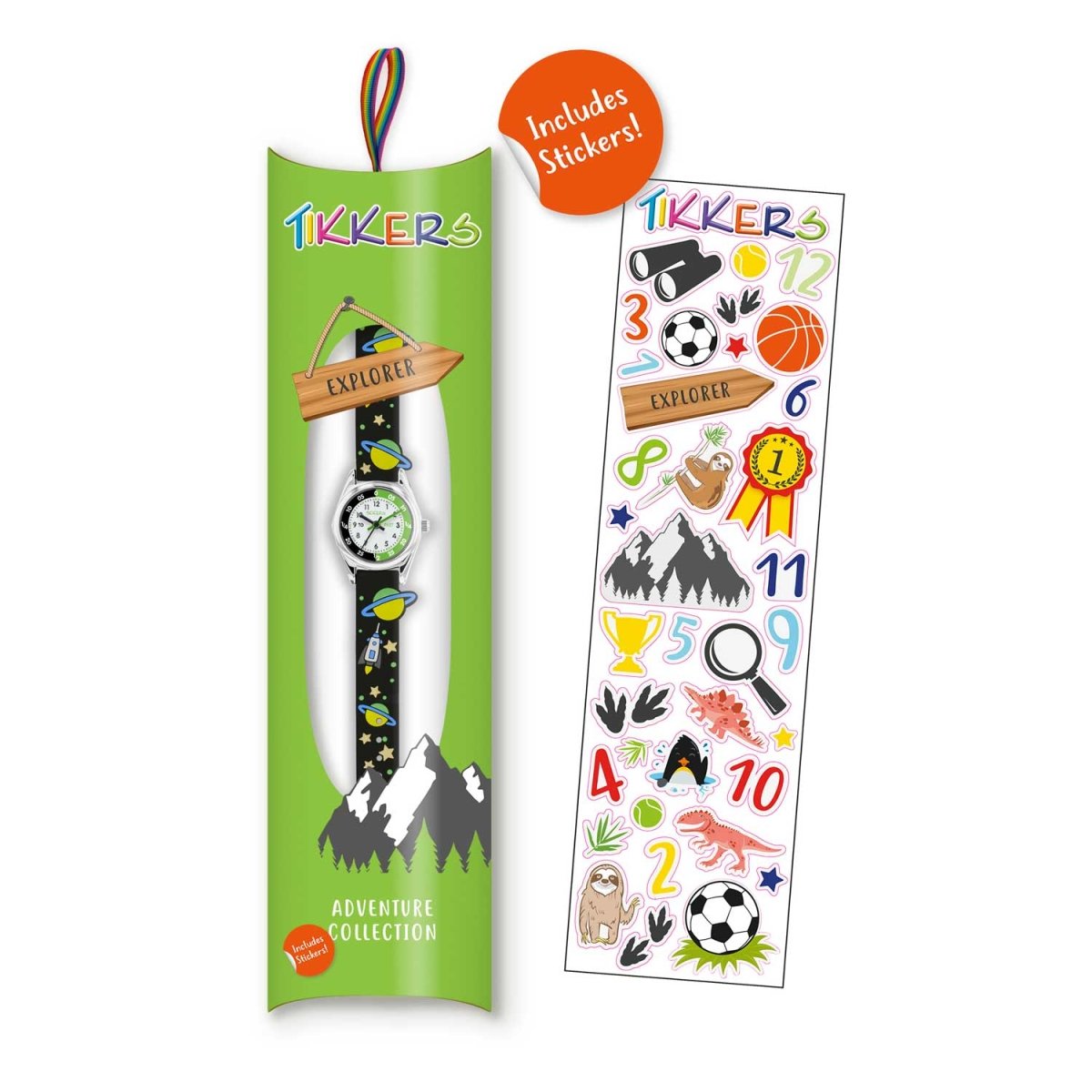 Tikkers ATK0208 Kids Adventure Collection Black Silicon Strap - Κοσμηματοπωλείο Goldy