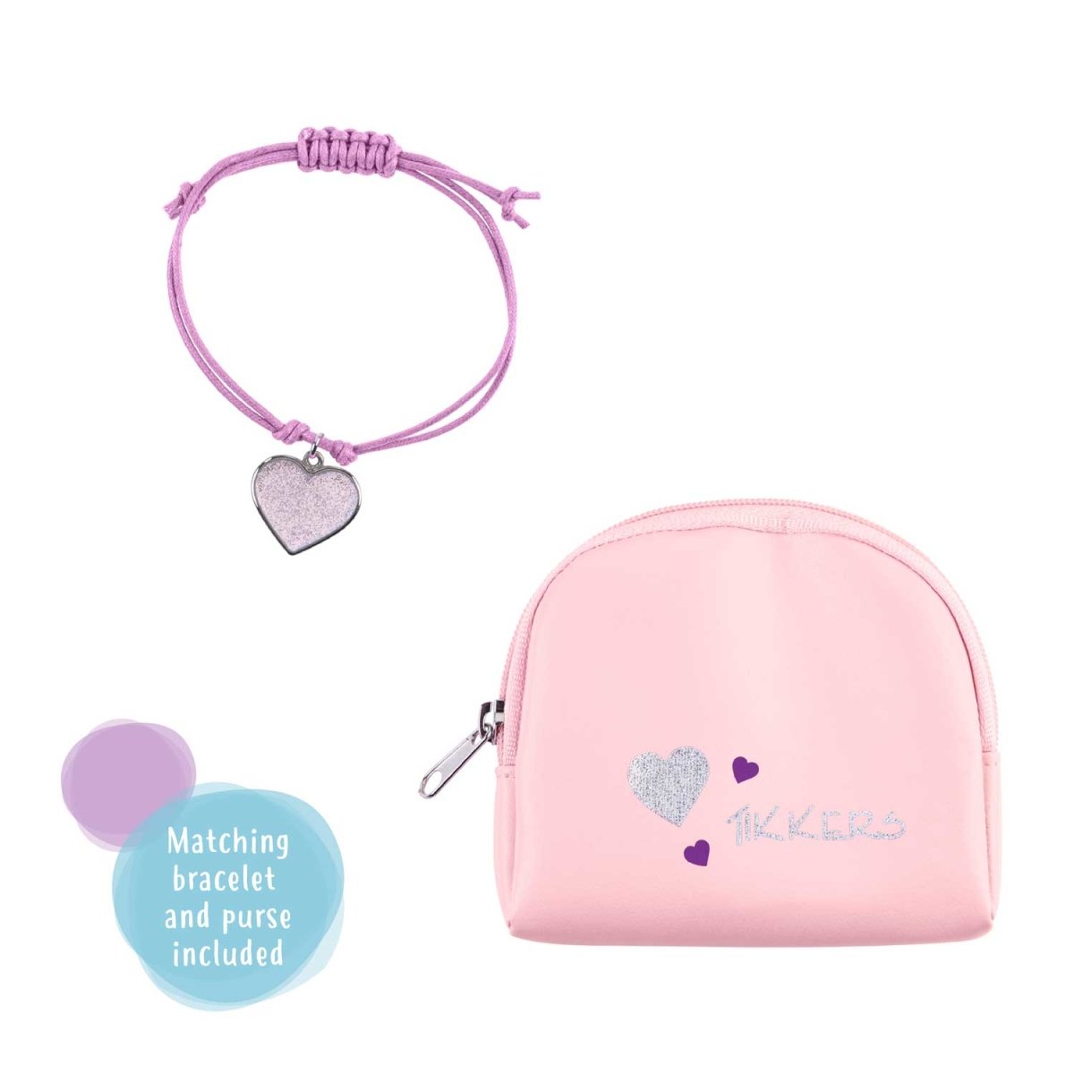 Tikkers ATK1031 Kids Loveheart Gift Set Pink Fabric Strap - Κοσμηματοπωλείο Goldy