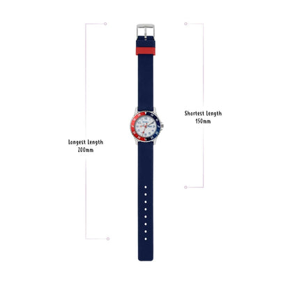 Tikkers ATK1040 Kids Time Teacher Collection Blue Silicon Strap - Κοσμηματοπωλείο Goldy