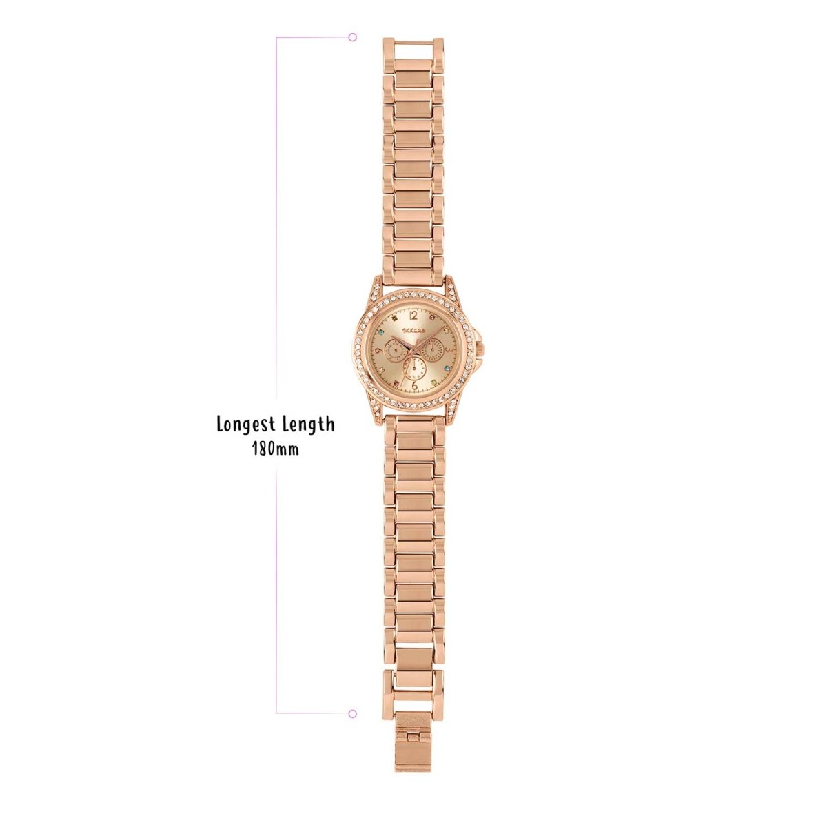 Tikkers ATK1053 Kids Rose Gold Metallic Bracelet - Κοσμηματοπωλείο Goldy