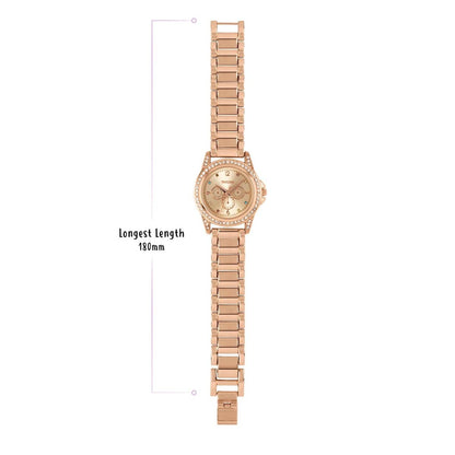 Tikkers ATK1053 Kids Rose Gold Metallic Bracelet - Κοσμηματοπωλείο Goldy